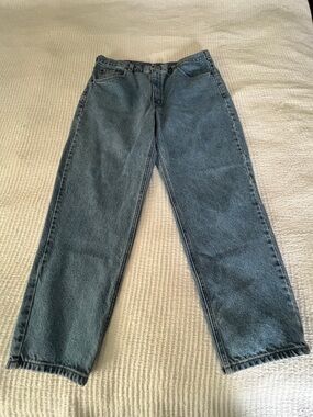 Carhartt Men's Straight Leg Jeans in Washed Blue Size 40X30